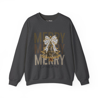 Camo Merry Christmas Crewneck - Gildan