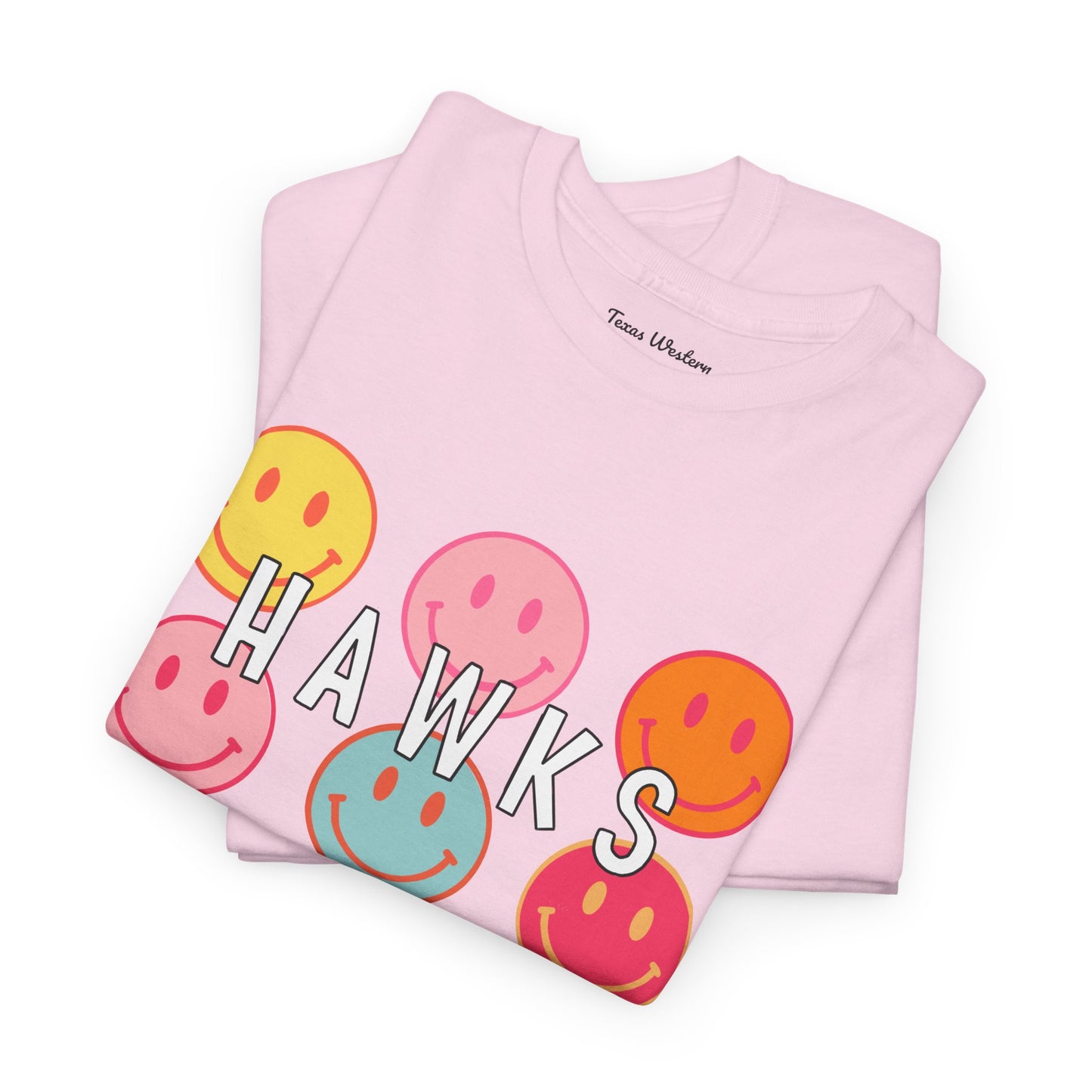 Hawks Smiley Tee  - Gildan