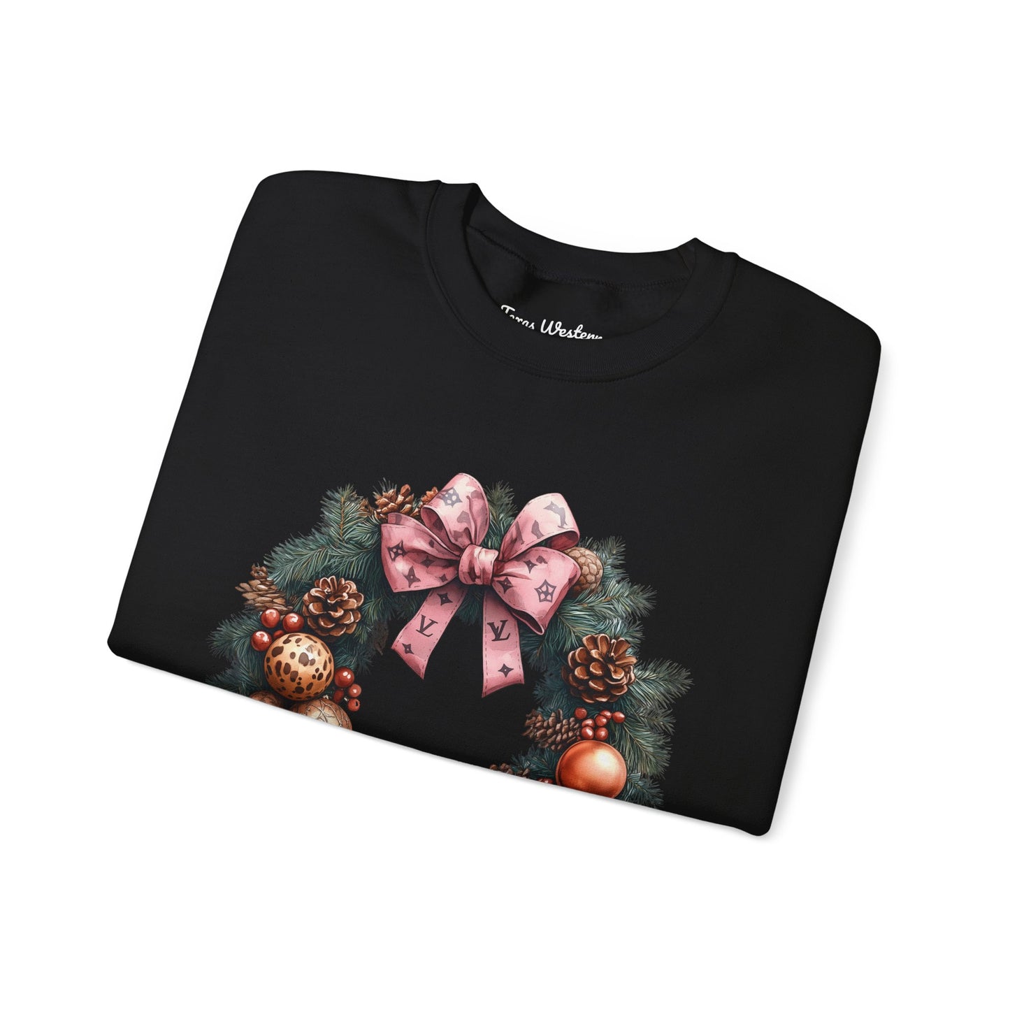 Christmas Wreath Crewneck - Gildan