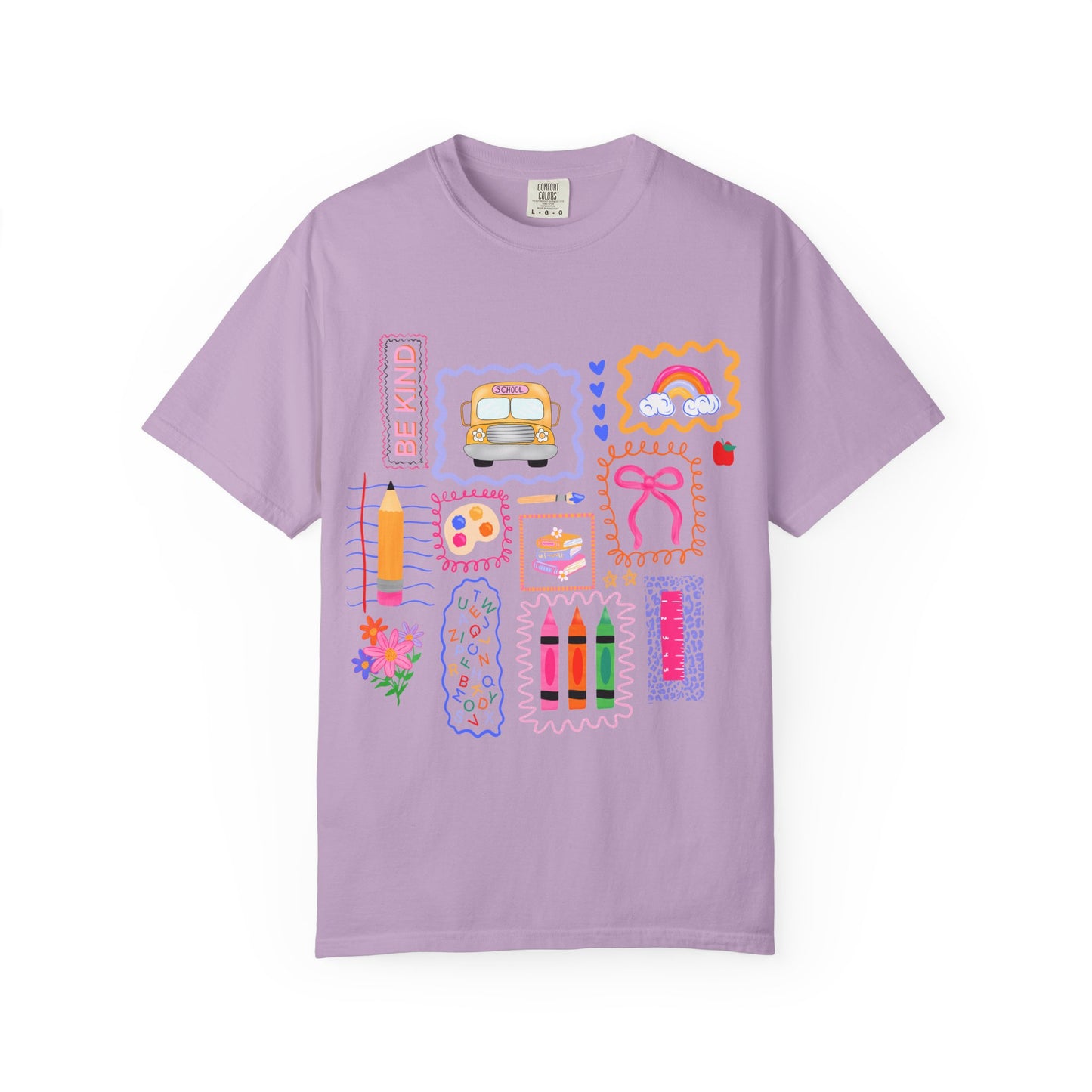 Back to School Collage Tee - Comfort Colors