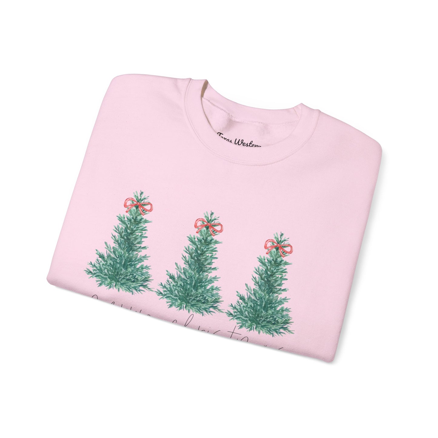 Watercolor Merry Christmas Crewneck - Gildan