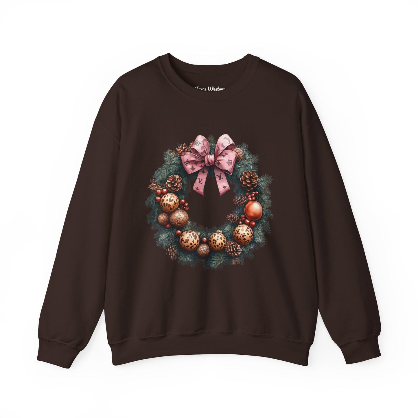 Christmas Wreath Crewneck - Gildan
