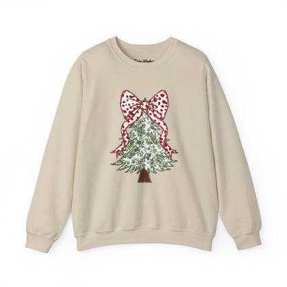 Glitter Christmas Tree Crewneck - Gildan