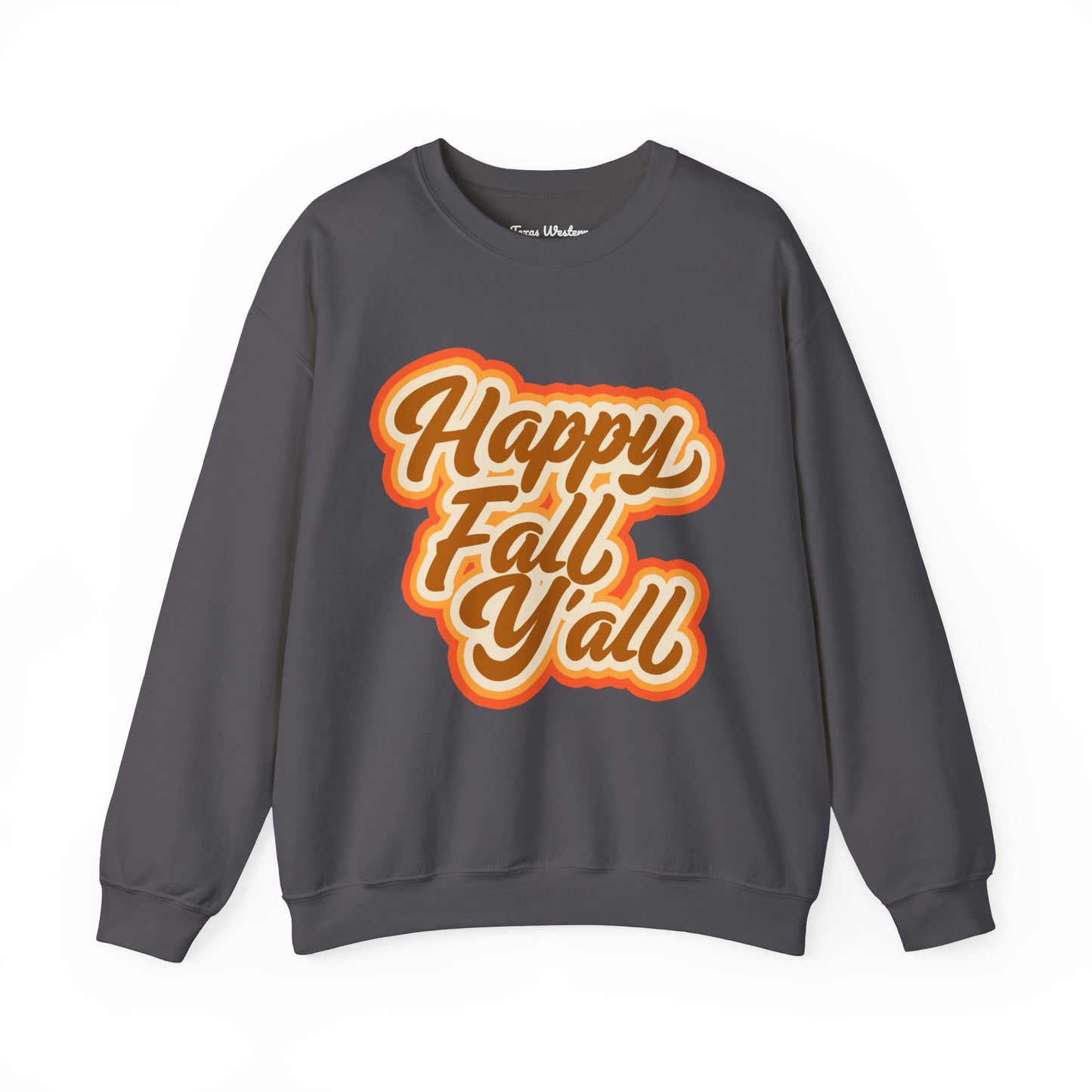 Happy Fall Y'all Crewneck - Gildan
