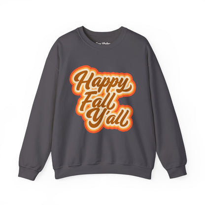 Happy Fall Y'all Crewneck - Gildan