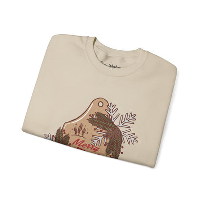 Christmas Cow Tag Crewneck - Gildan