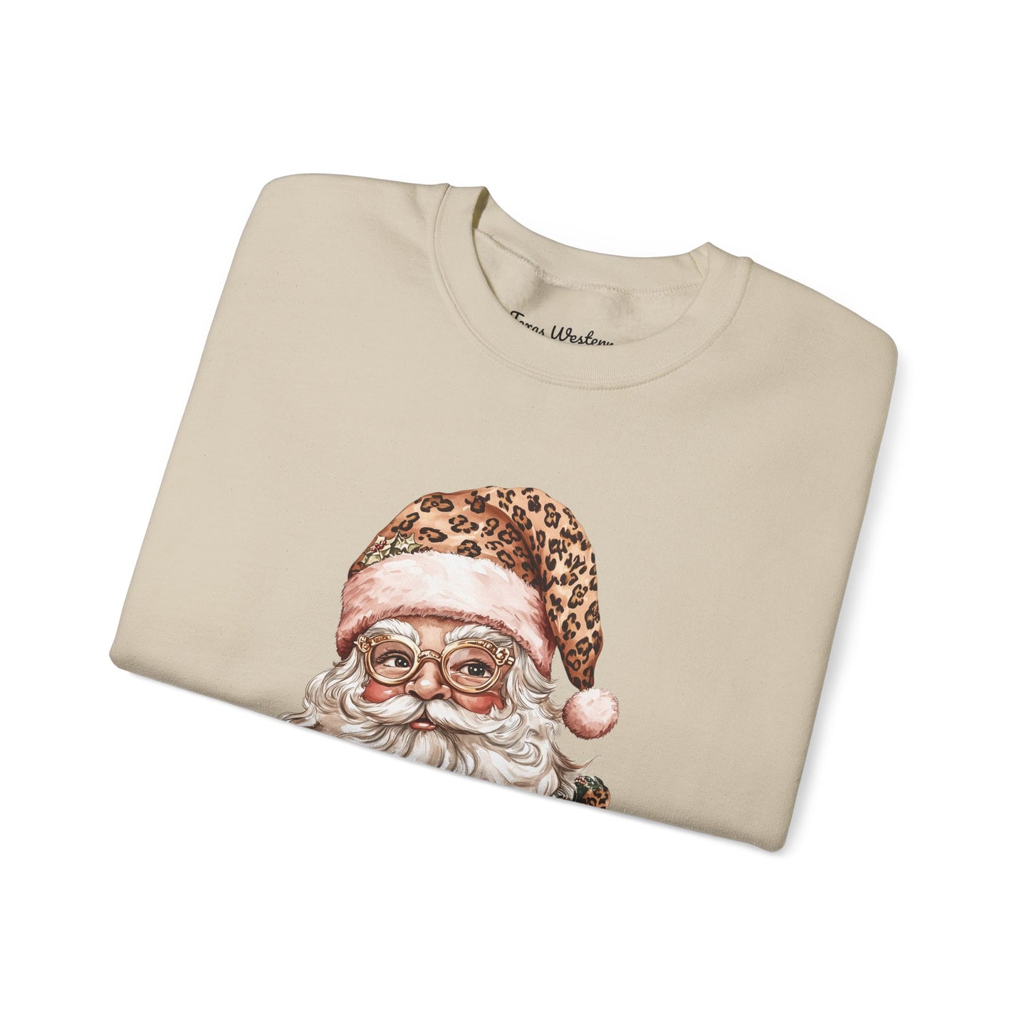 Cheetah Santa Crewneck - Gildan