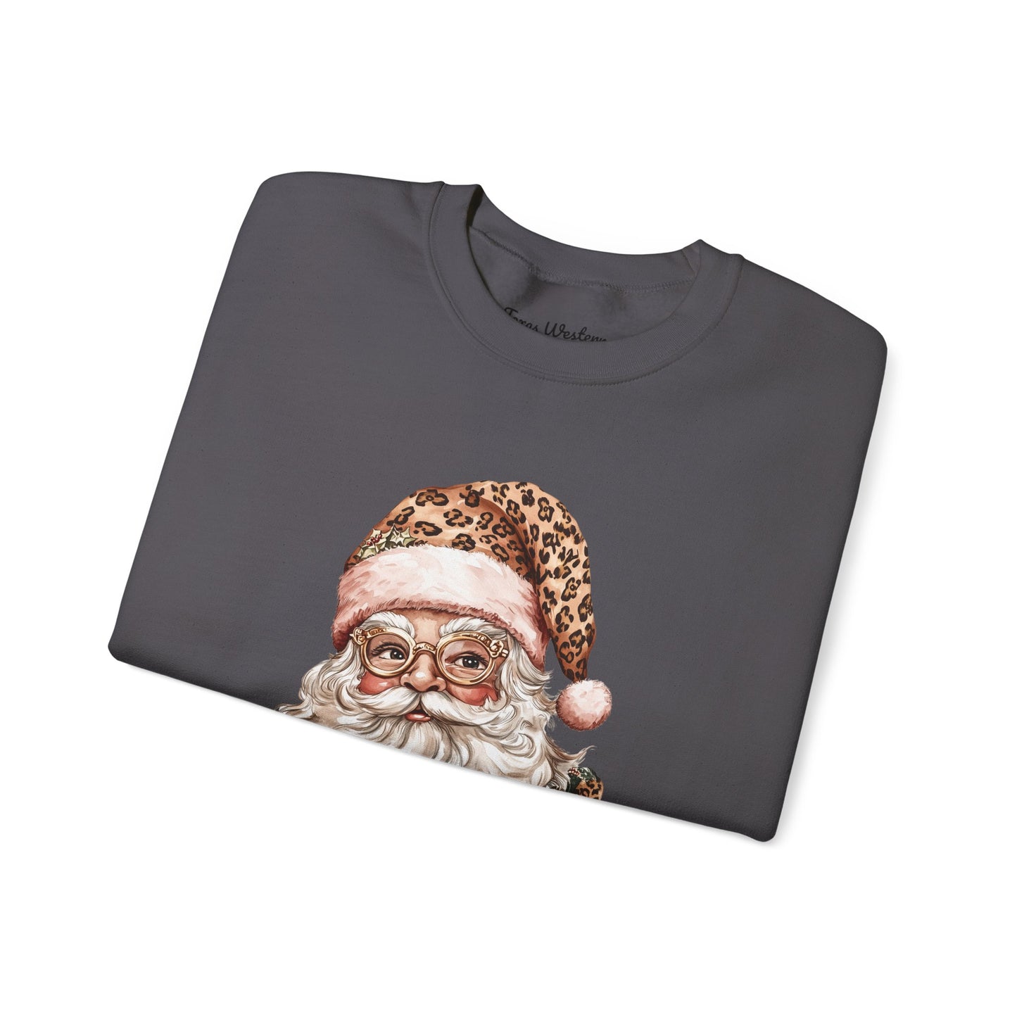 Cheetah Santa Crewneck - Gildan