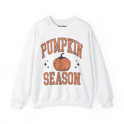 Pumpkin Season Varsity Font Crewneck - Gildan