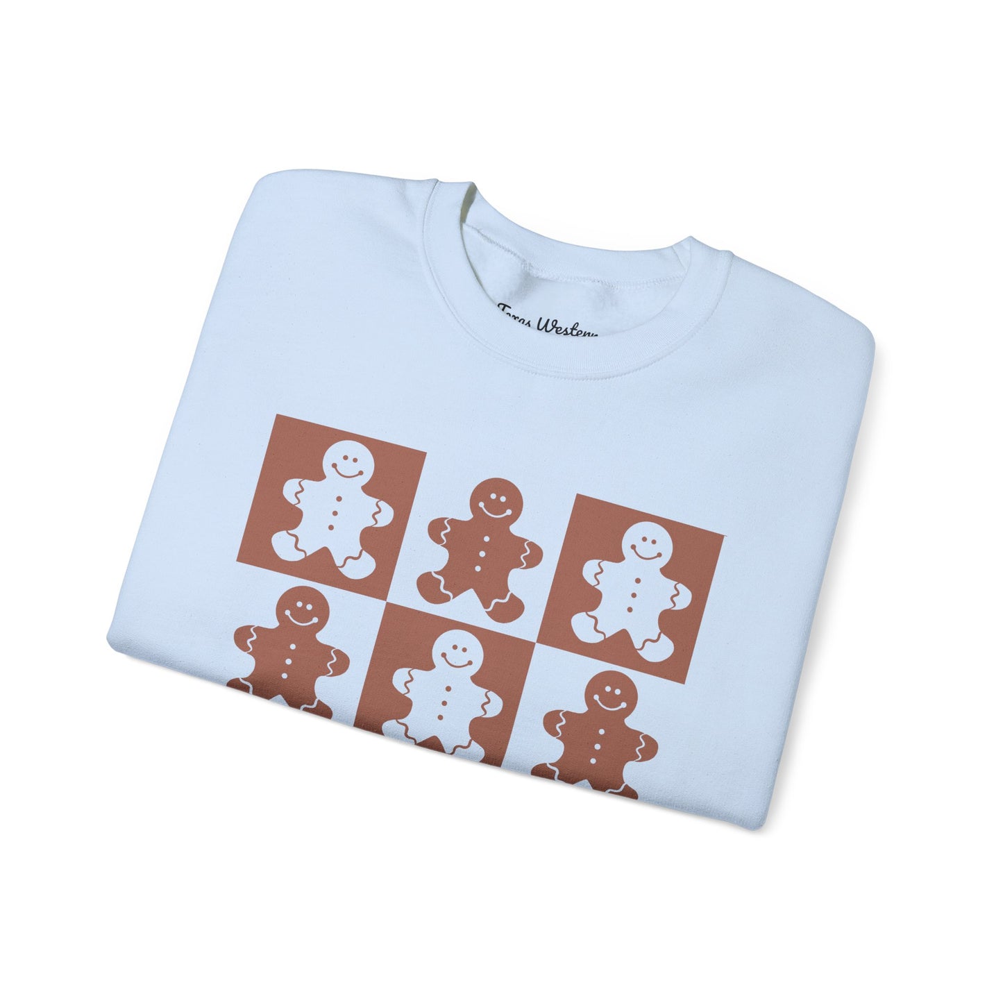 Checkered Gingerbread Crewneck - Gildan