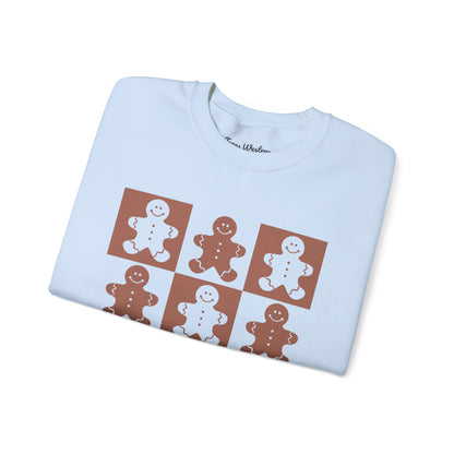 Checkered Gingerbread Crewneck - Gildan