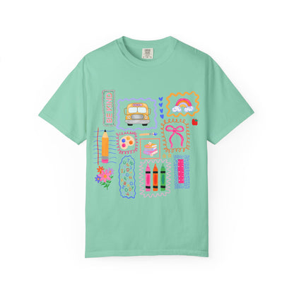 Back to School Collage Tee - Comfort Colors