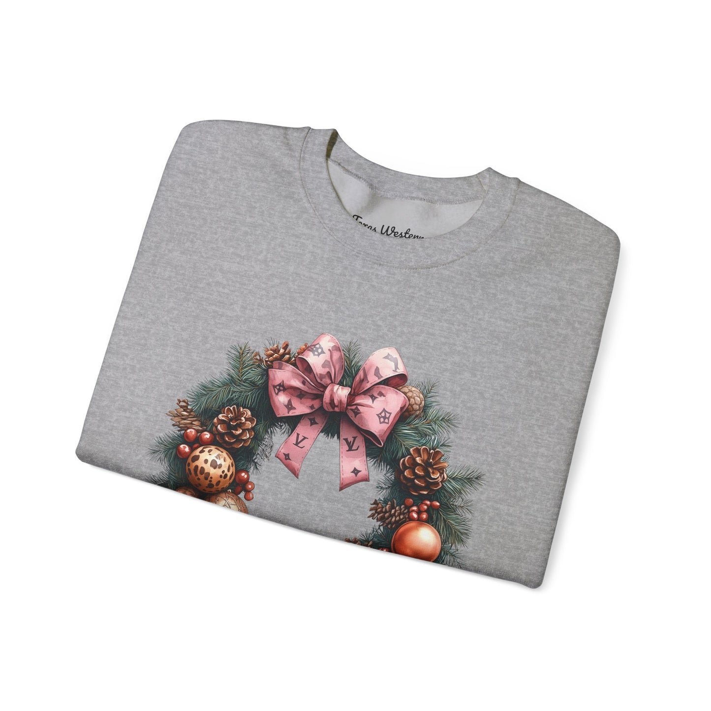 Christmas Wreath Crewneck - Gildan