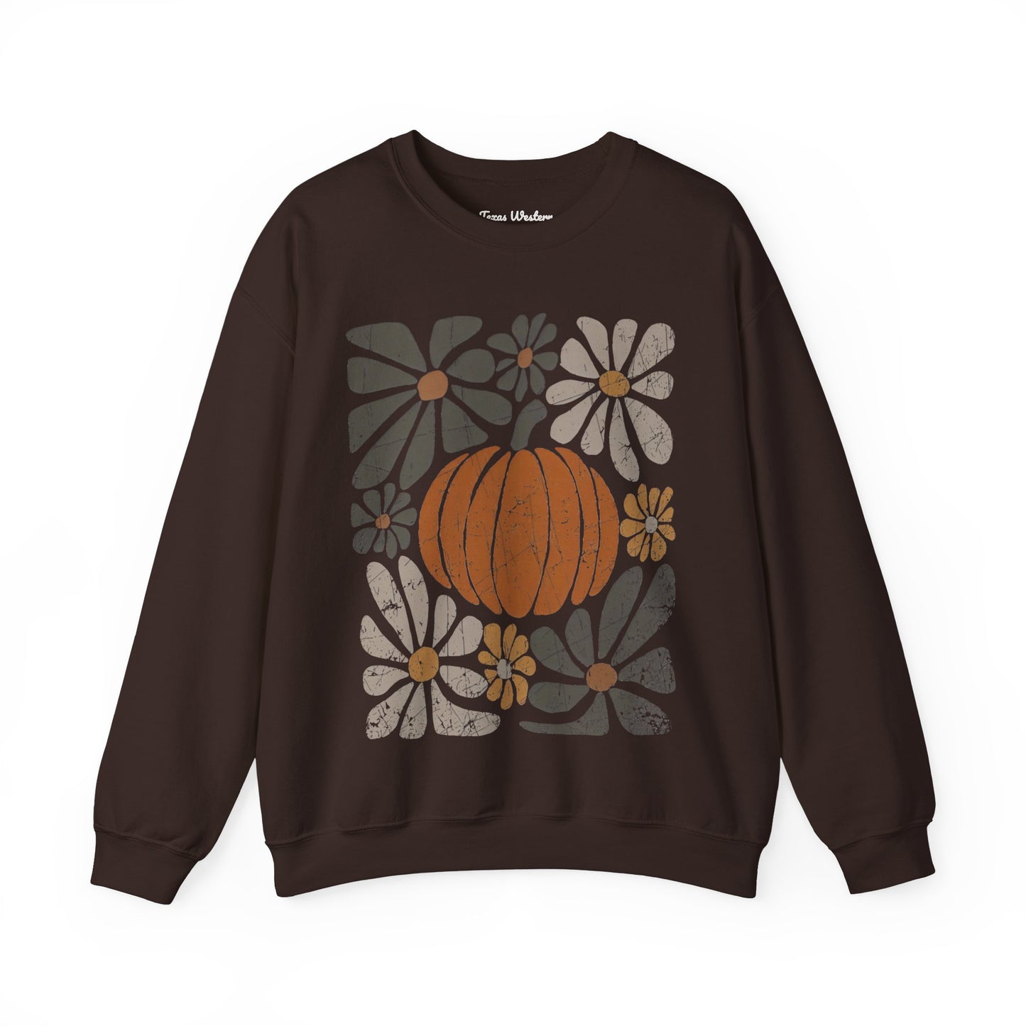 Boho Pumpkin Dark Crewneck - Gildan