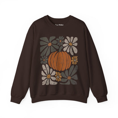 Boho Pumpkin Dark Crewneck - Gildan