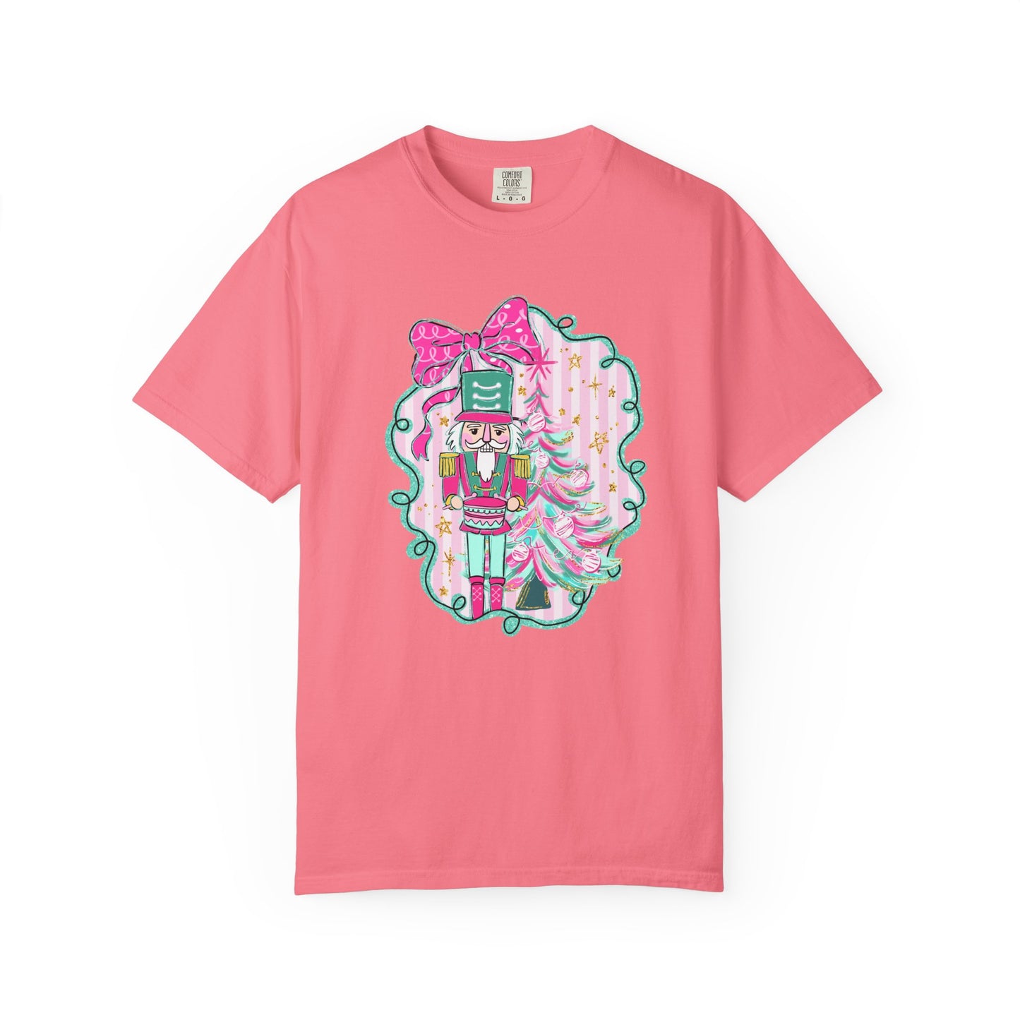 Pink Bow Nutcracker Tee - Comfort Colors