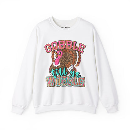Gobble Till you Wobble Crewneck - Gildan