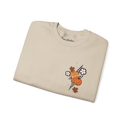 Give Thanks To The Lord Crewneck - Green - Gildan