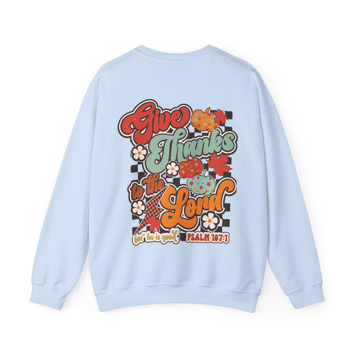 Give Thanks To The Lord - Red - Front/Back - Gildan