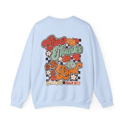 Give Thanks To The Lord - Red - Front/Back - Gildan