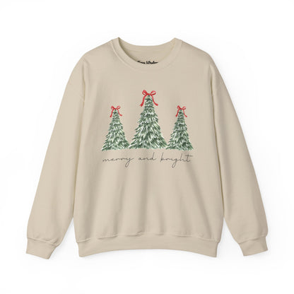 Merry and Bright Crewneck - Gildan