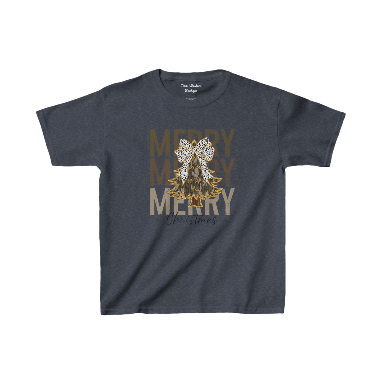 Camo Merry Christmas Tee - KIDS - Gildan