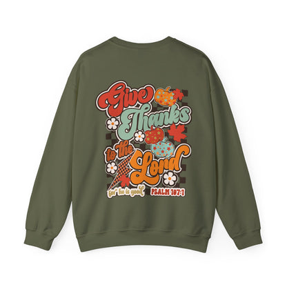 Give Thanks To The Lord - Red - Front/Back - Gildan