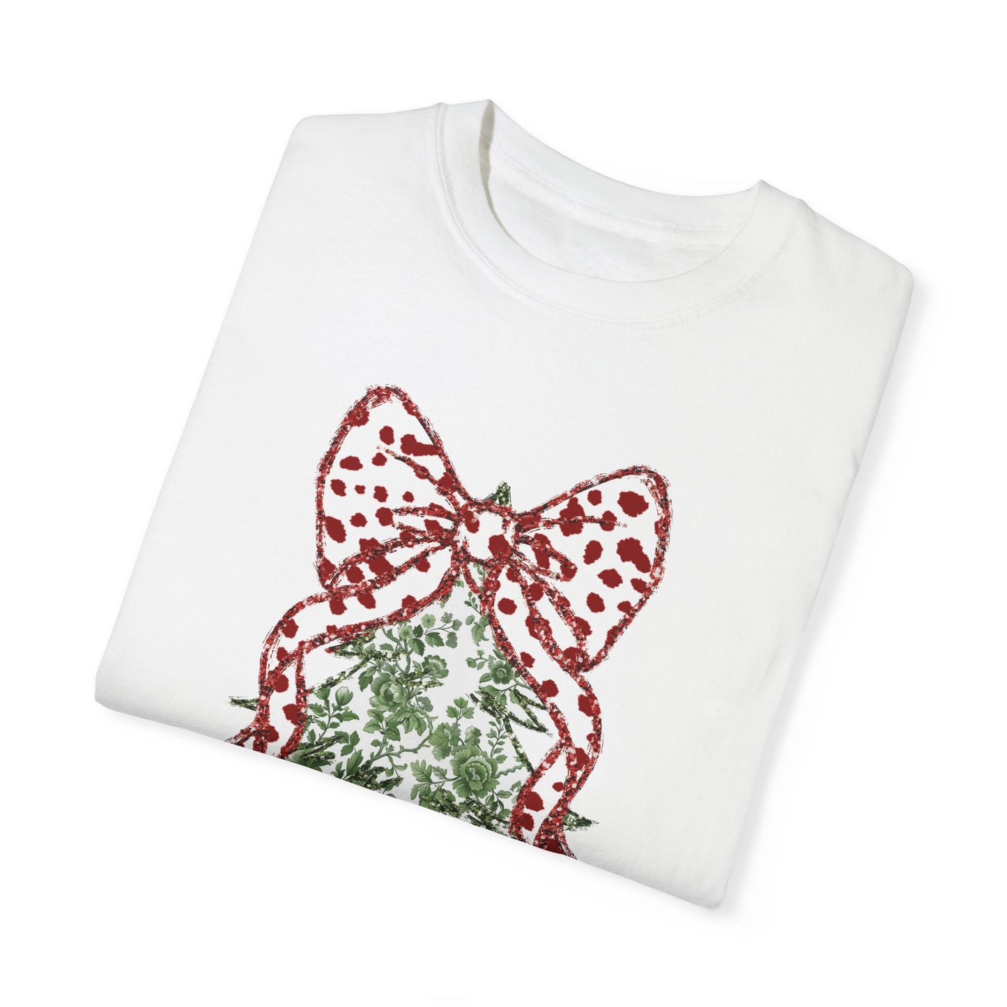 Glitter Christmas Tree Tee - Comfort Colors
