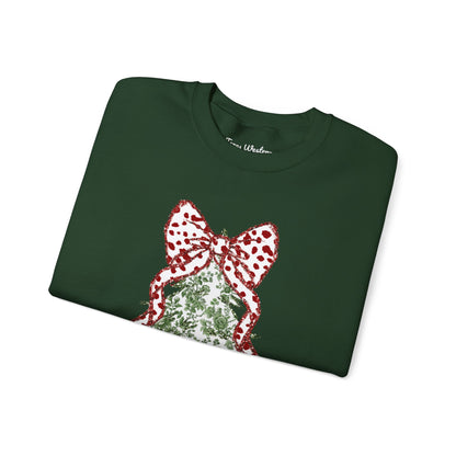 Glitter Christmas Tree Crewneck - Gildan