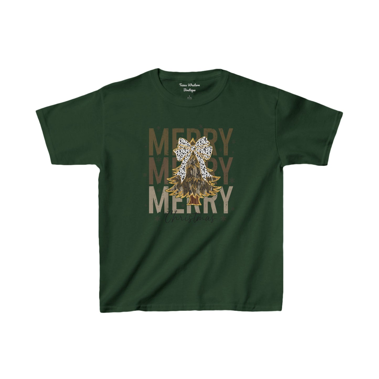 Camo Merry Christmas Tee - KIDS - Gildan