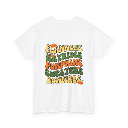 Fall Things Tee Front/Back Design - Gildan