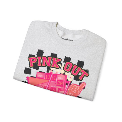 Pink Out Hawks Crewneck - Gildan