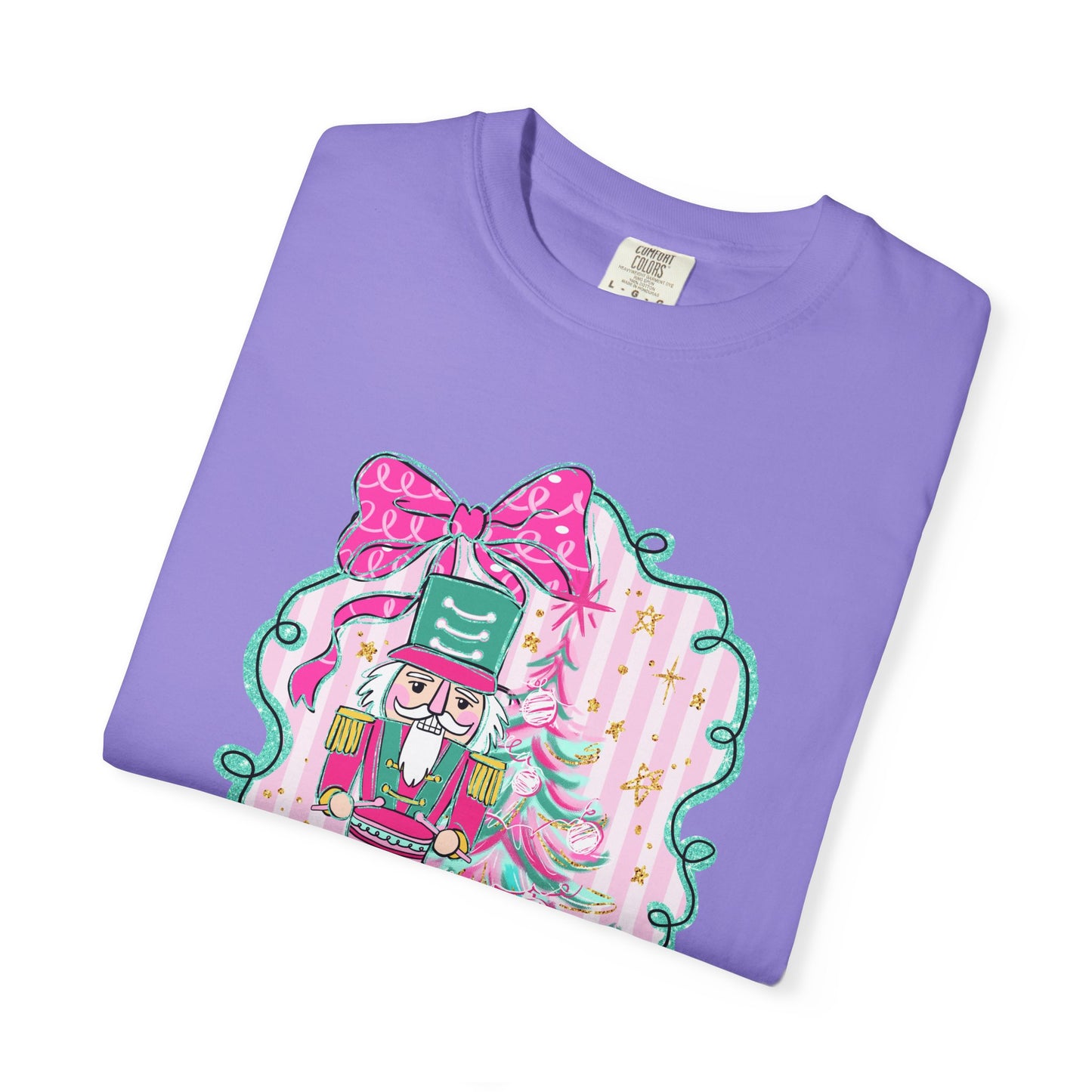 Pink Bow Nutcracker Tee - Comfort Colors