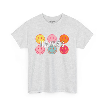 Hawks Smiley Tee  - Gildan