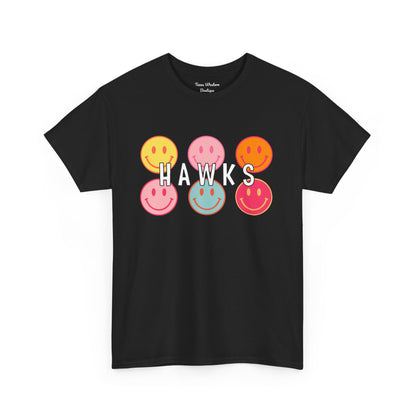 Hawks Smiley Tee  - Gildan