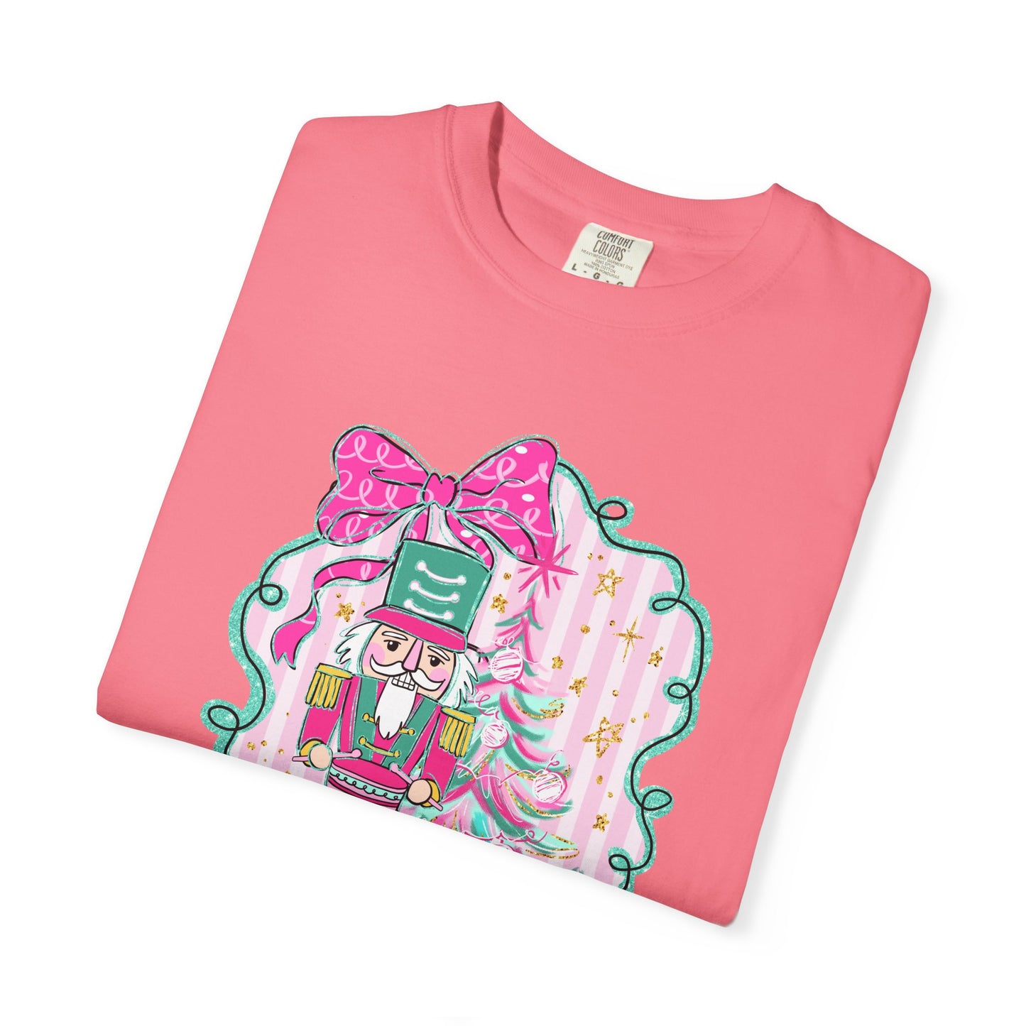 Pink Bow Nutcracker Tee - Comfort Colors