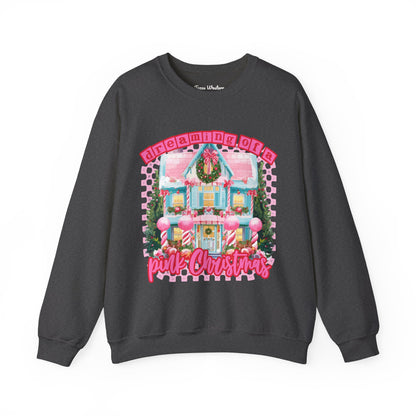 Dreaming of a pink Christmas Crewneck - Gildan