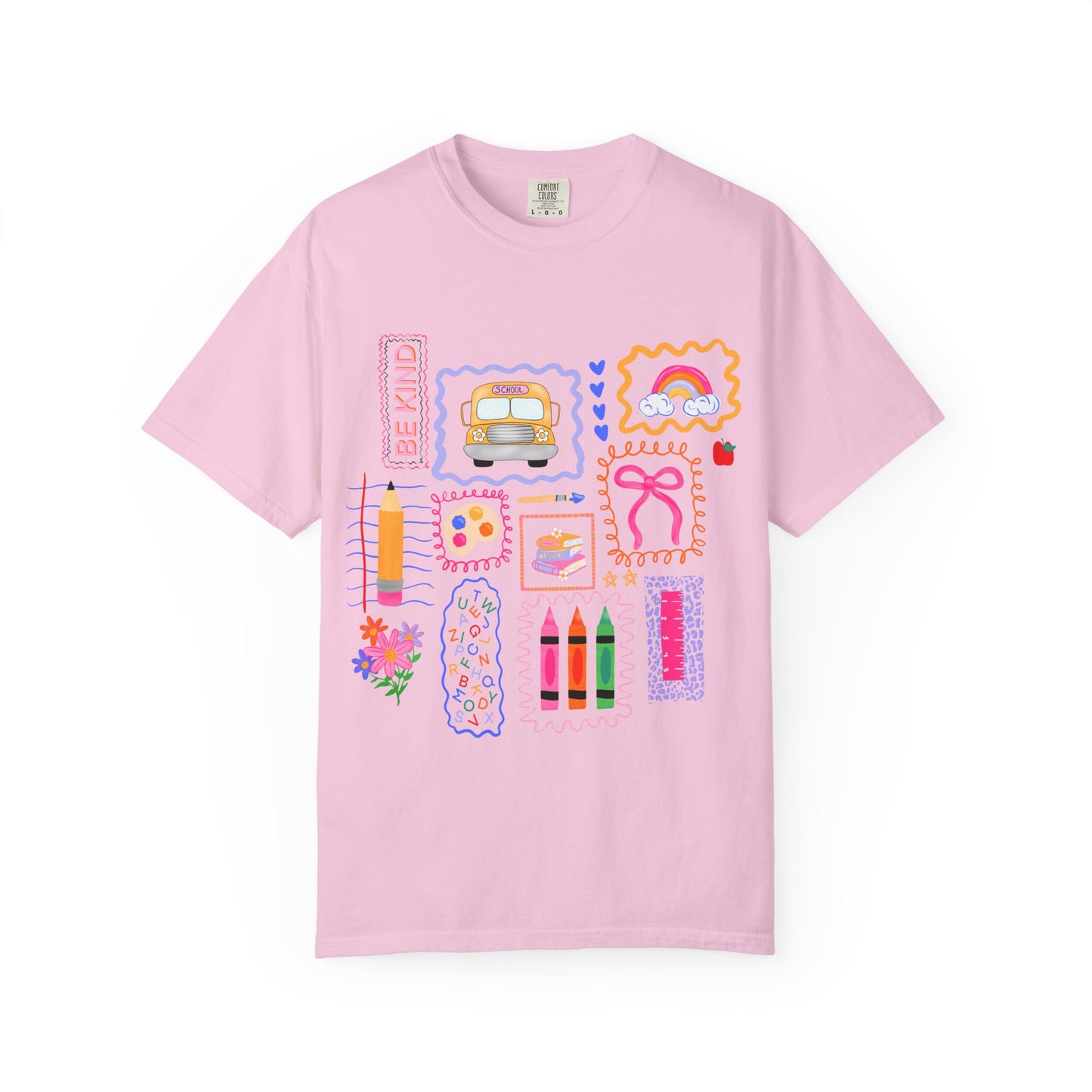 Back to School Collage Tee - Comfort Colors