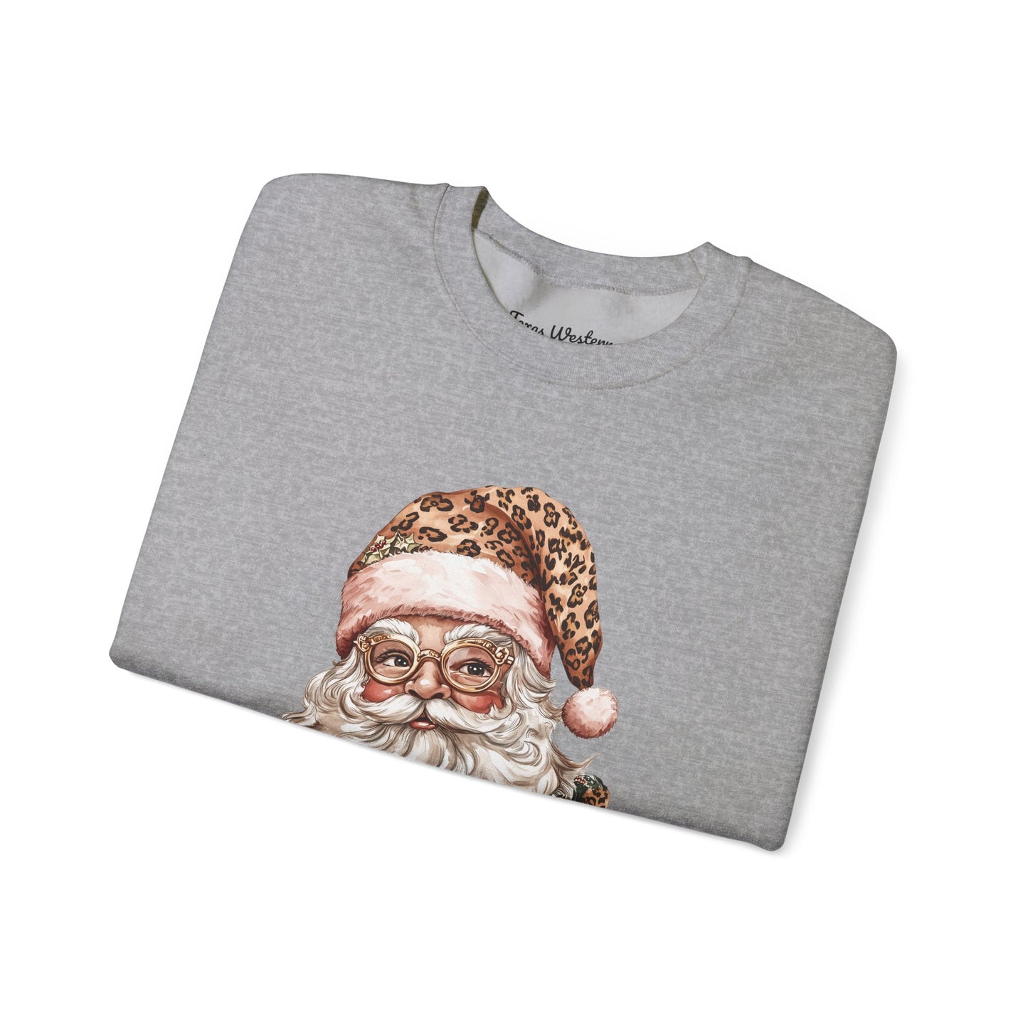 Cheetah Santa Crewneck - Gildan