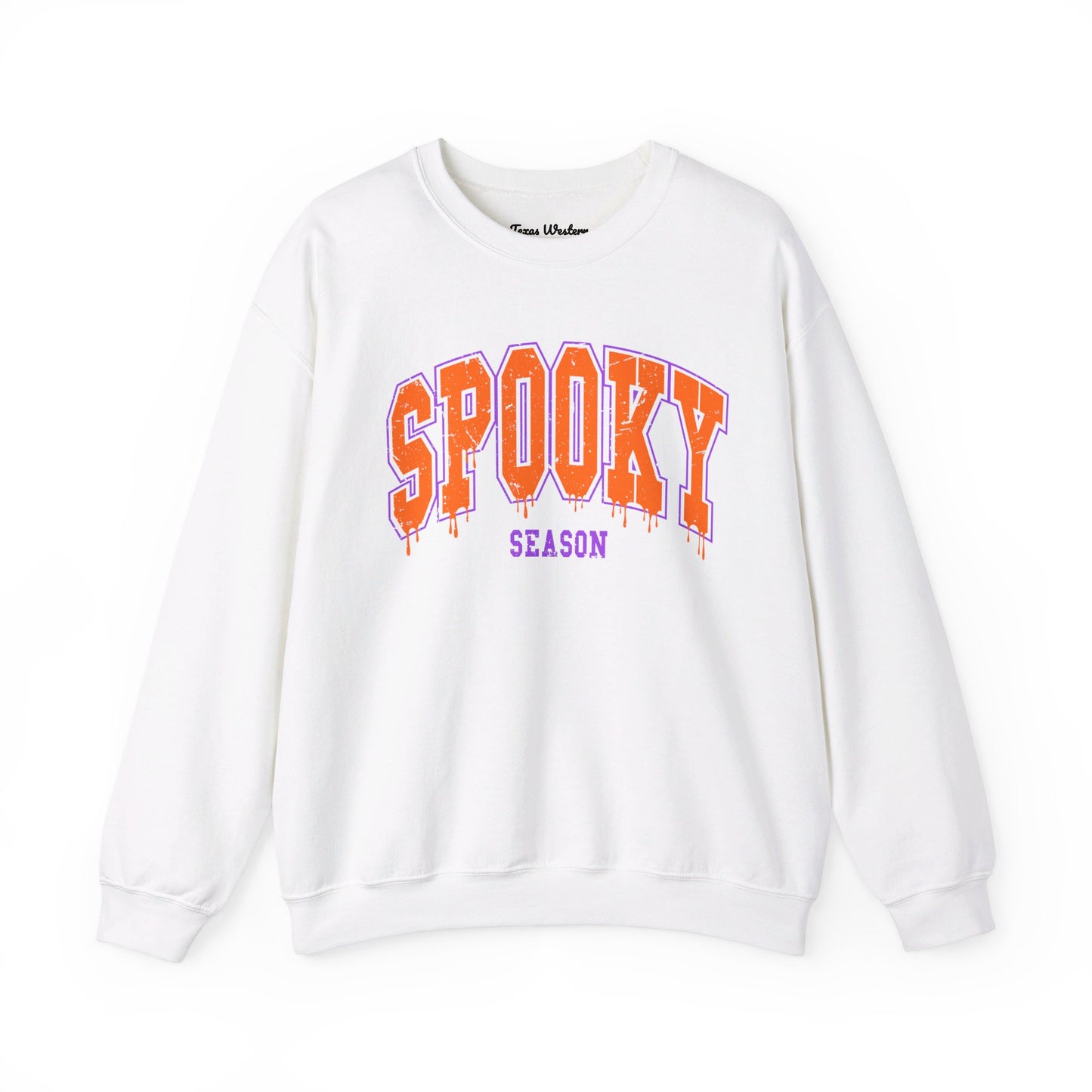 Orange Spooky Season Crewneck - Gildan