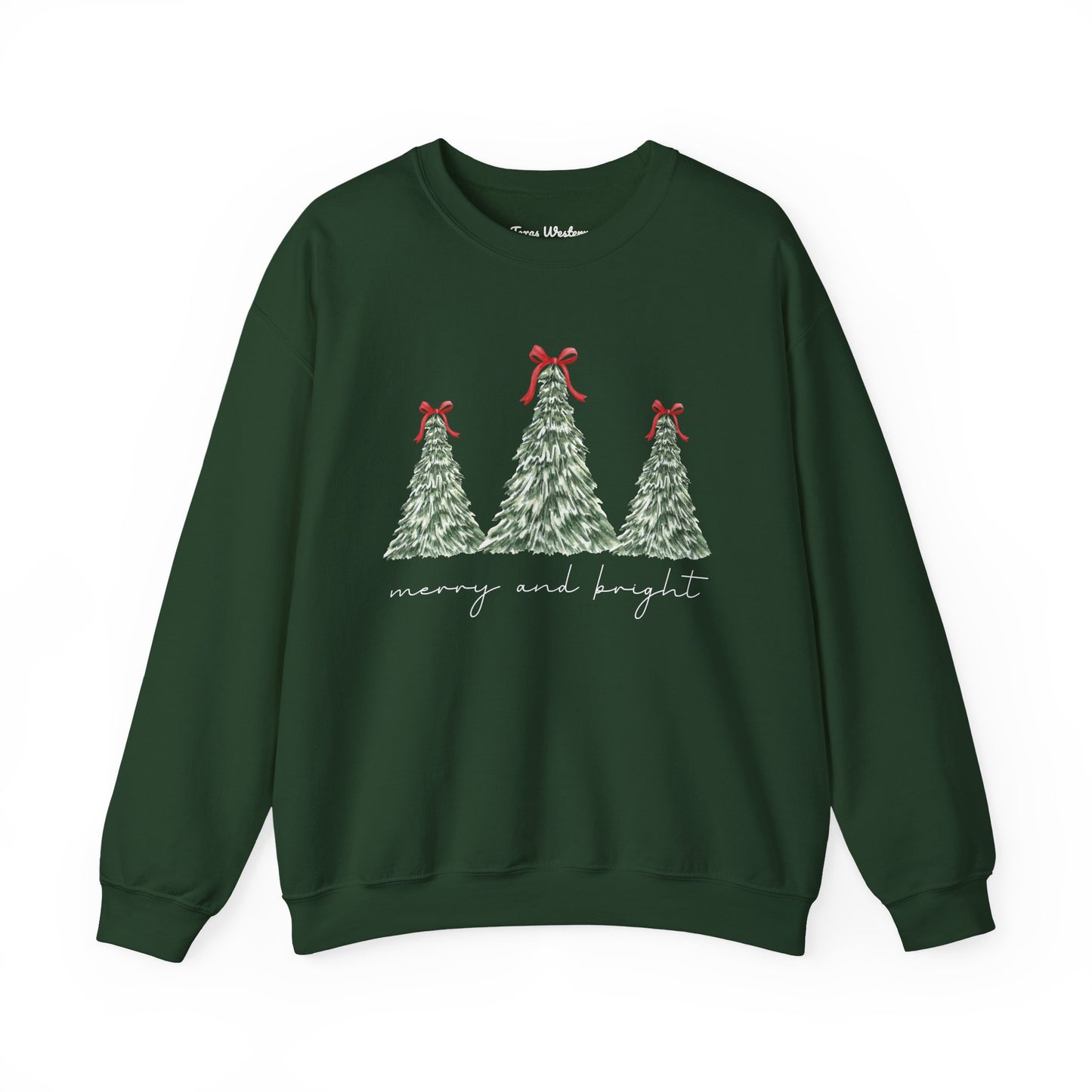 Merry and Bright Crewneck - Gildan