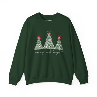 Merry and Bright Crewneck - Gildan