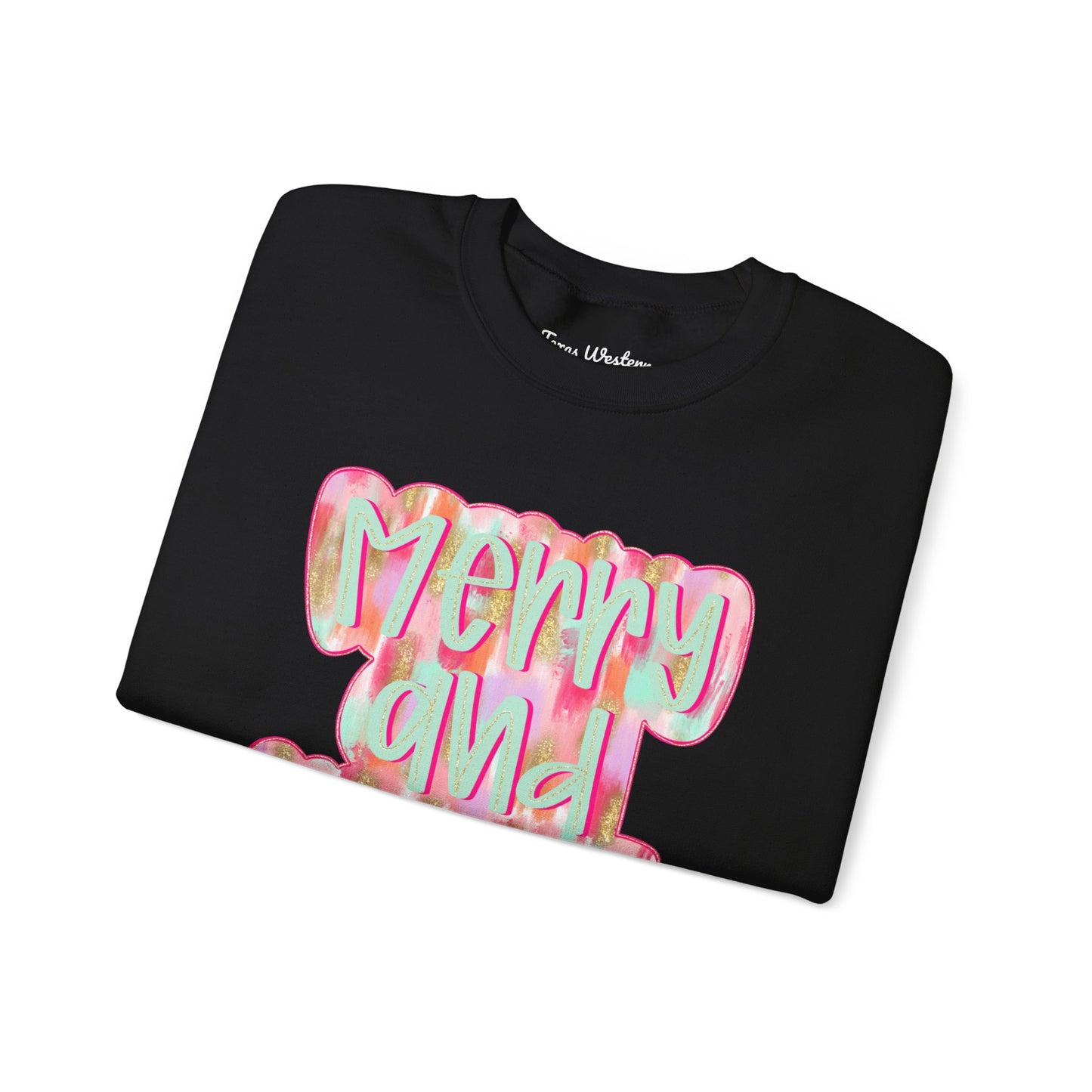 Merry & Bright Crewneck - Gildan