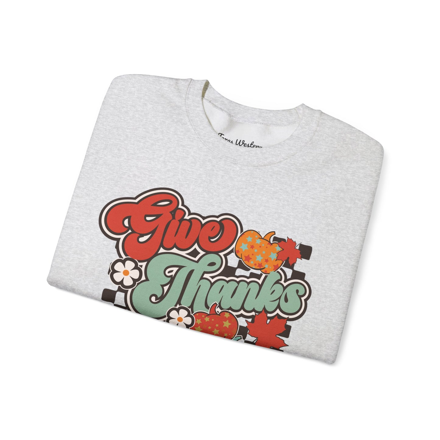 Give Thanks To The Lord - Red - Crewneck - Gildan