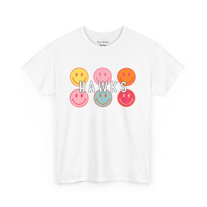 Hawks Smiley Tee  - Gildan