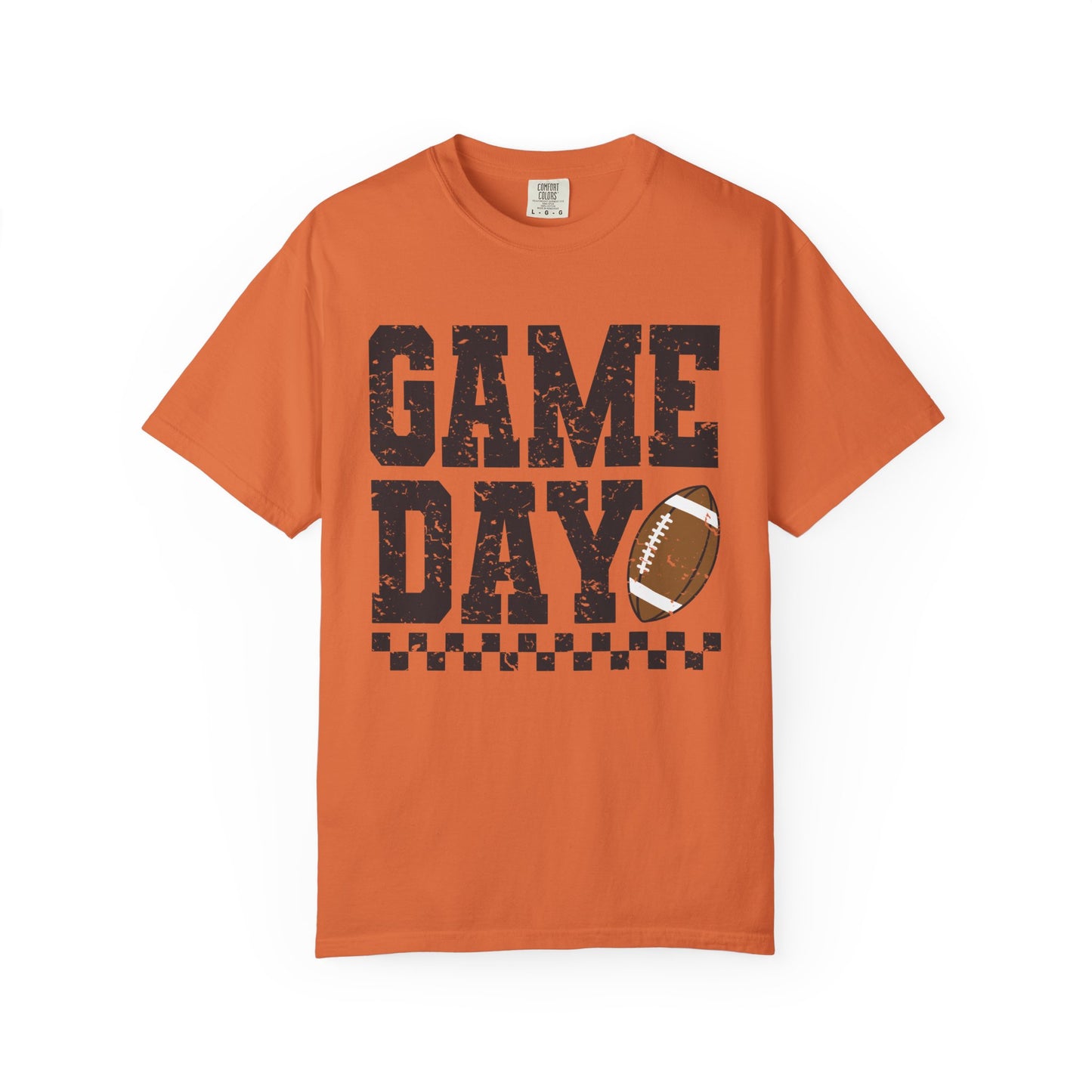 Game Day Checkered Tee - Comfort Colors