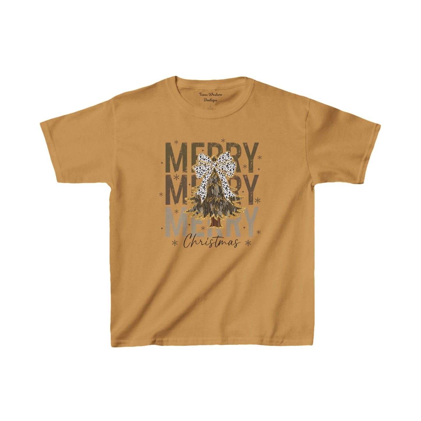 Camo Merry Christmas Tee - KIDS - Gildan