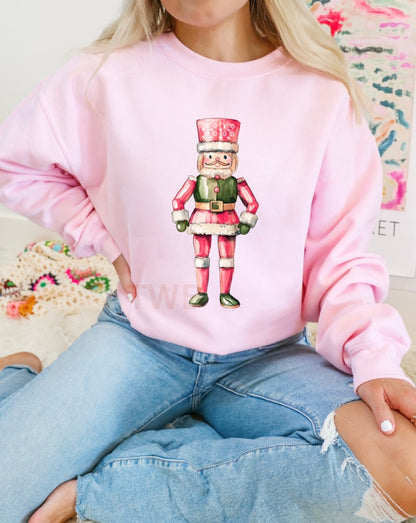 Pink Nutcracker Crewneck - Gildan
