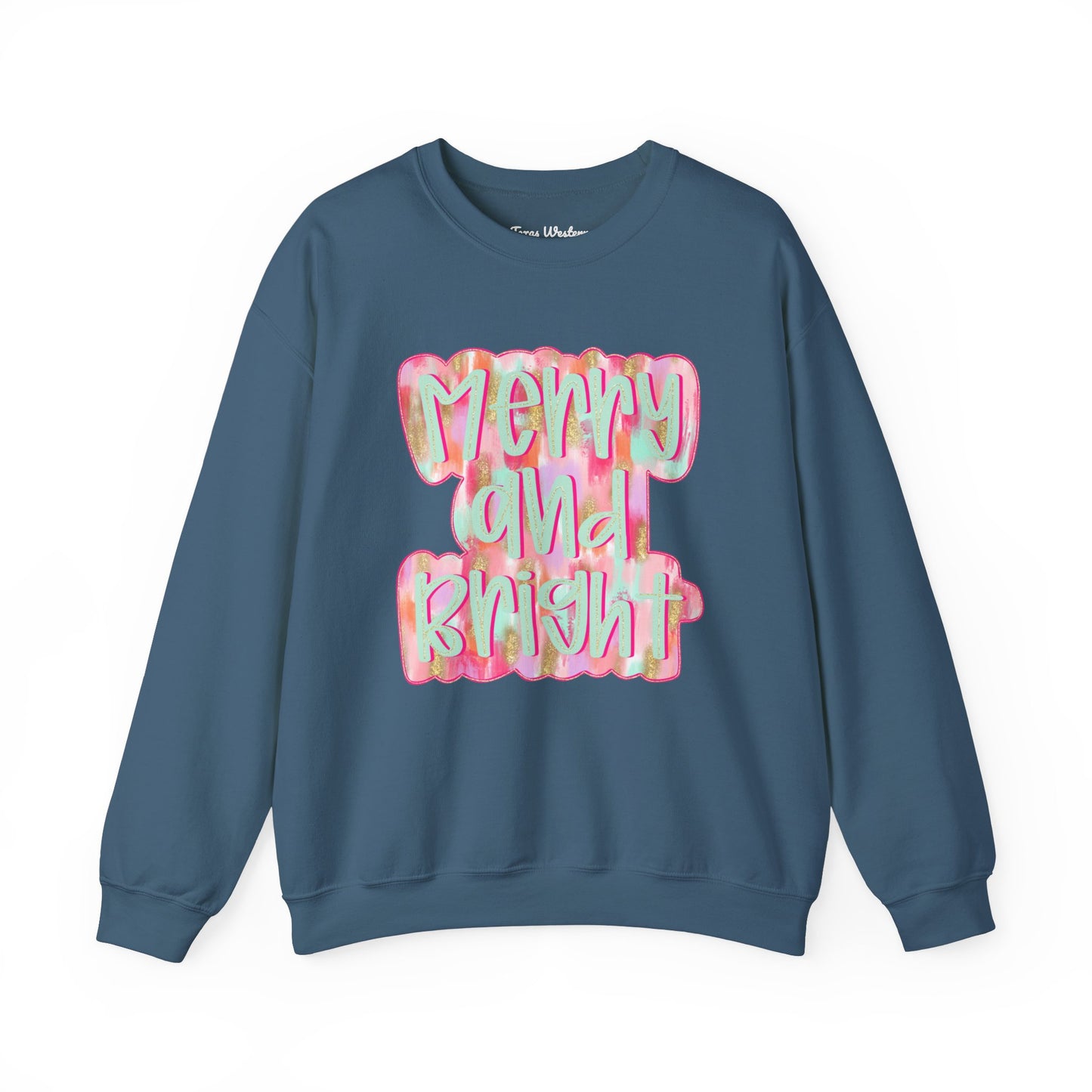 Merry & Bright Crewneck - Gildan