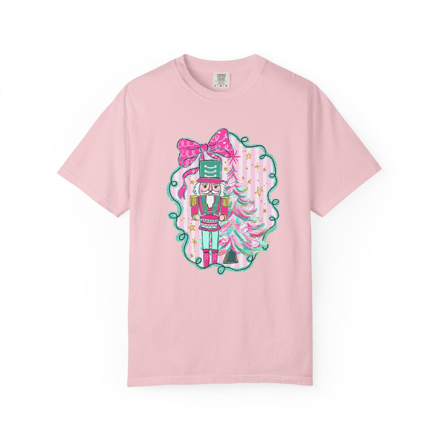 Pink Bow Nutcracker Tee - Comfort Colors
